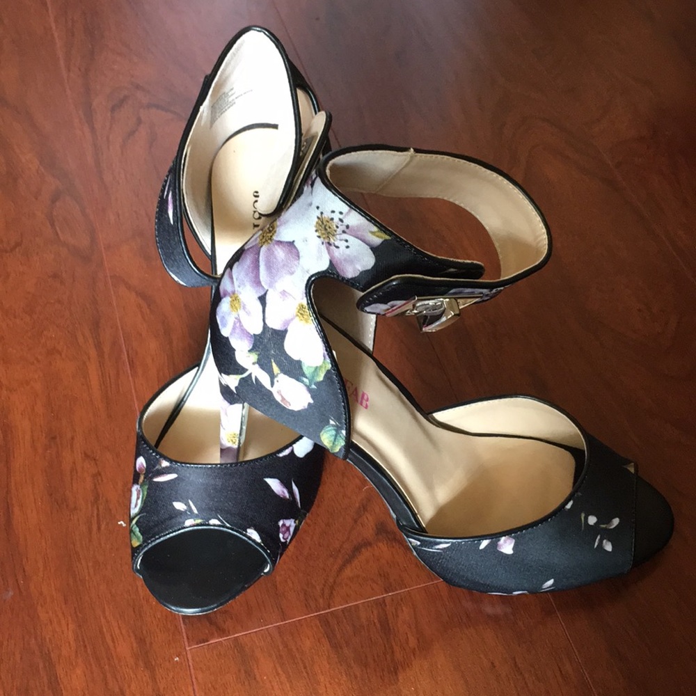 JustFab Floral Heels